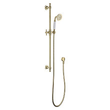 Clementine Brass Rail Shower